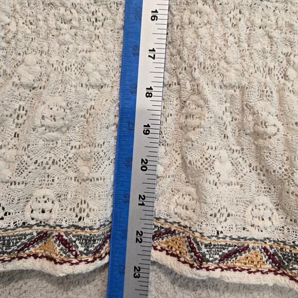 Flying Tomato Floral Embroidered Boho Peasant Top Sz M Festival Boho Hippie - Picture 9 of 9